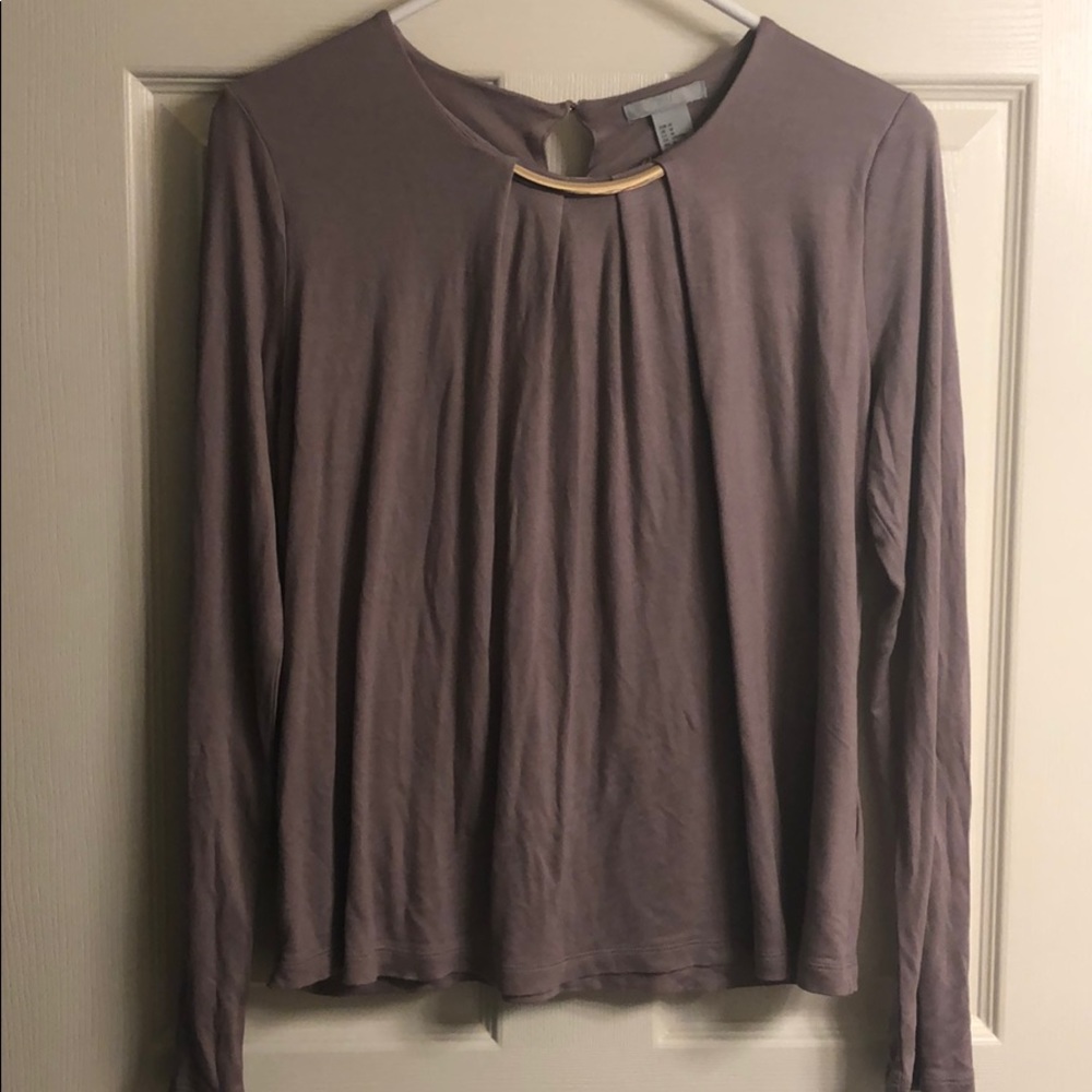Purple long sleeve shirt